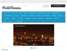 Tablet Screenshot of modeldomains.com